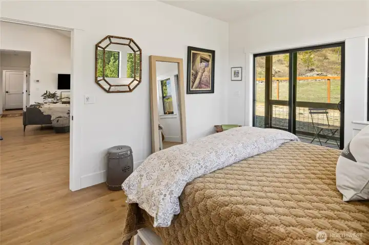 Sliding door to back porch from every room!