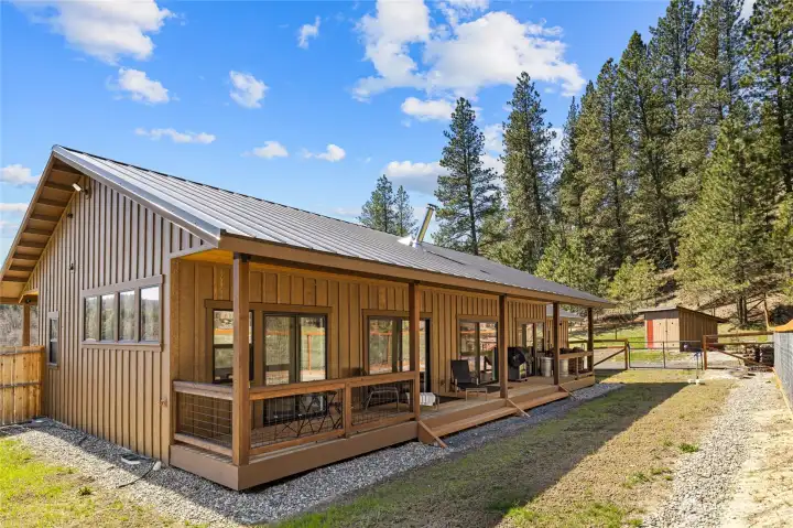 Fully Covered Back Porch