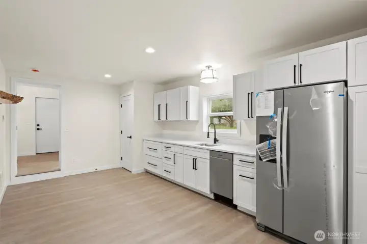 Welcome into the additional living space of 623 sq ft. 1 bedroom and 1 bathroom with brand-new stackable w/d in bathroom.