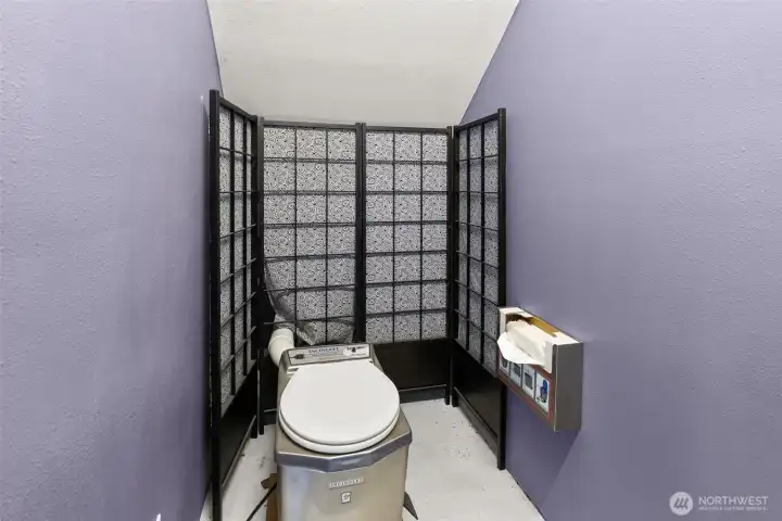 toilet in garage