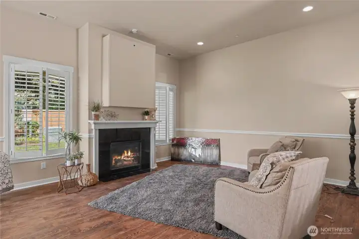 Open concept with plenty of natural light.