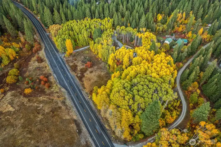 Situatedd on 2.21 Acres with close proximity to Coles Corner, Stevens Pass, Lake Wenatchee and Leavenworth