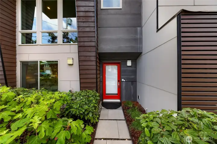 Enter through your front yard Enter through your front yard