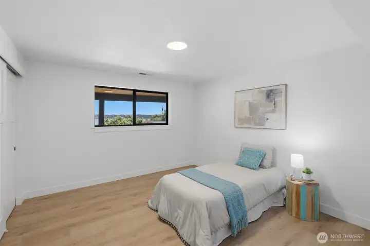 Second bedroom located on the lower level.