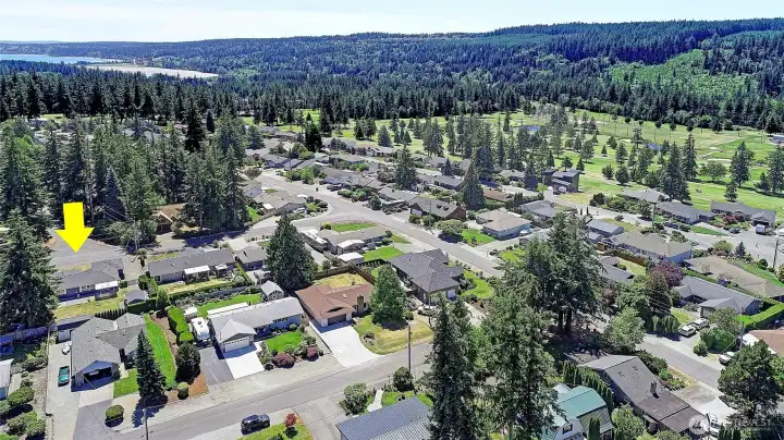 Aerial view looking Southwest.