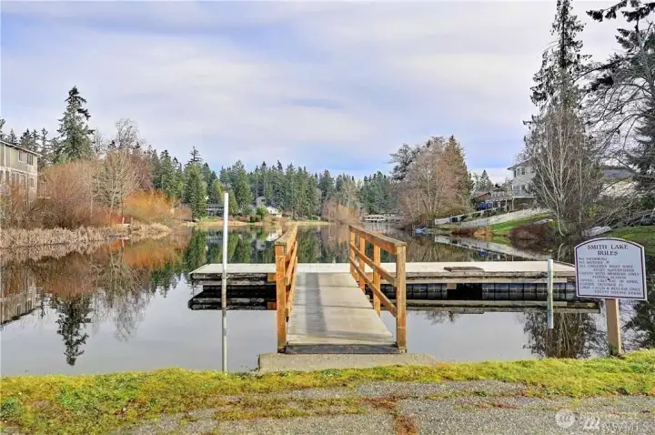 Grab your fishing pole and enjoy the stocked lake just two blocks from the home.