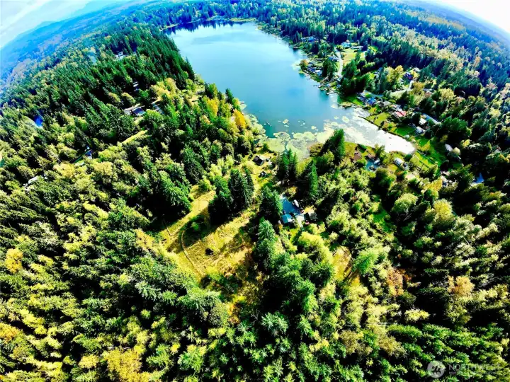 Perched above  Lake Bosworth  you will find 3 stunning buildable lots with lake view