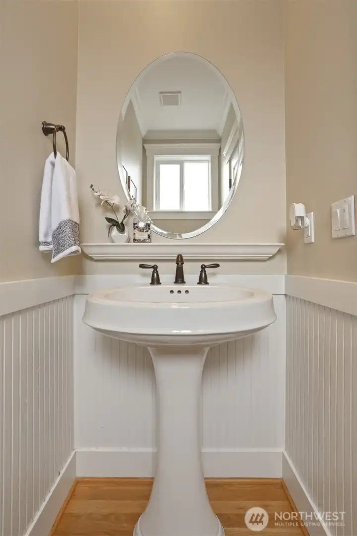 Main floor powder room.