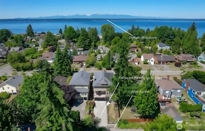 Perfectly tucked away on a quiet residential street, this home is thoughtfully positioned to maximize space, natural light, and privacy. Its unique setting captures beautiful mountain views to both the east and west, creating a bright, peaceful retreat with a scenic outlook from every angle.