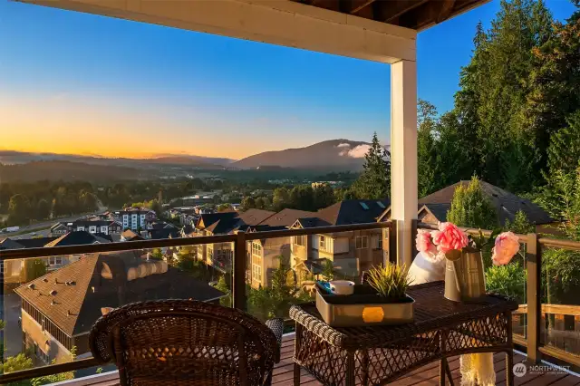 Lower Level View Deck ~ Tiger Mountain Views