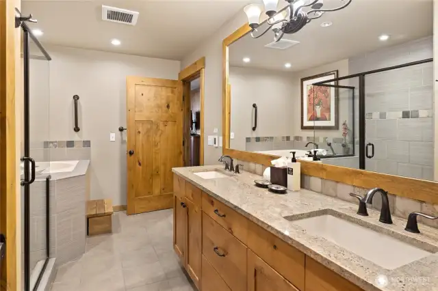 If you choose to rent through the Suncadia Rental Program, your vanity in bathroom will be stocked with all the supplies.