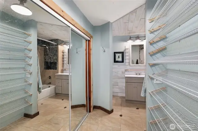 Primary closet