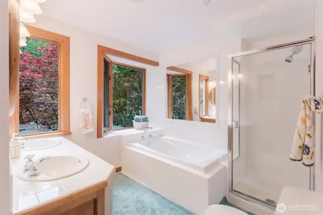 Primary bathroom.