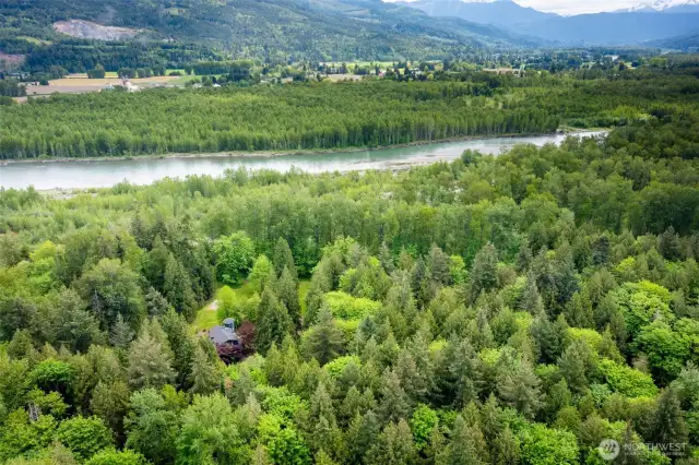 Over 11 acres of low bank beautiful riverfront. Two parcels, Goshen road is the south property line.