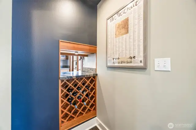 Pass Through and Wine rack for dining room
