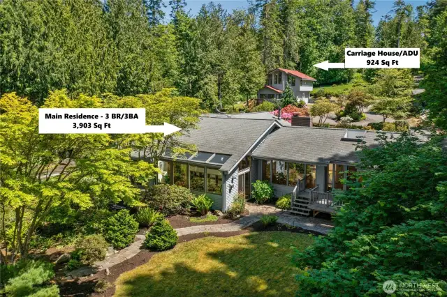 4.8 Acres with a Primary House and Carriage House