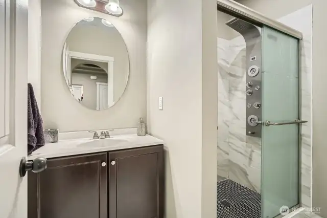 3/4 bathroom on main floor