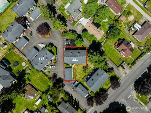 Building 121 is a wonderful long term investment or make some updates and profit. This building would also be a great live-in investment! Be your own landlord!