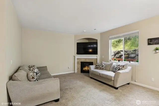 A generous sized living room!
