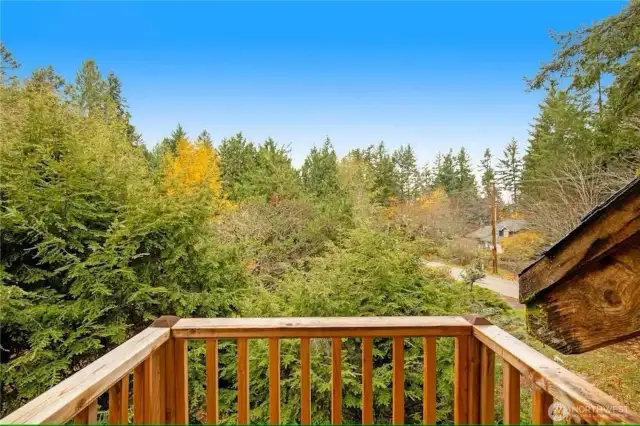 Balcony off upstairs bedroom