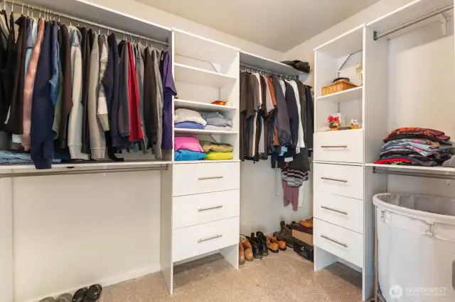 Walk-in closet in primary Suite