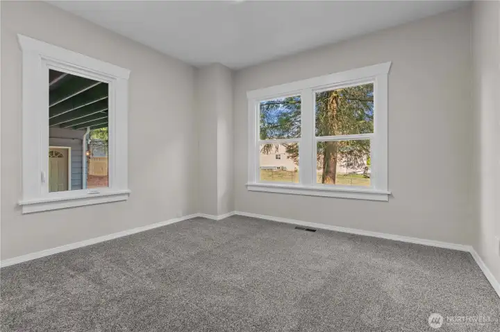 Bedroom #1 faces the Front of the Home.