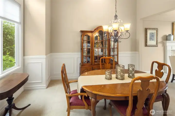 Another view of the dining room just off the kitchen