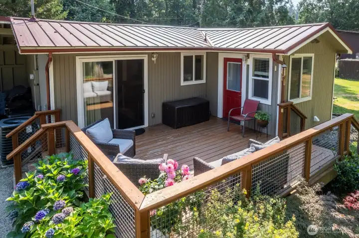 Back deck is a great space for summer outdoor living