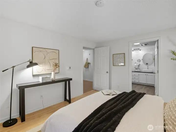Primary Bedroom w/ attached bathroom