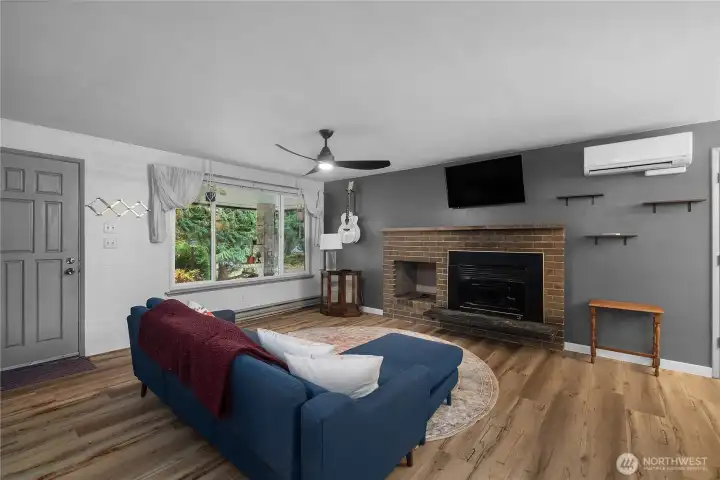 Another view of the GR - newer Mini-split HP for A/C and Heat.