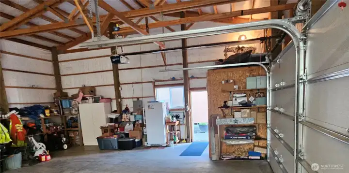 Lots of space for storage in the huge garage.