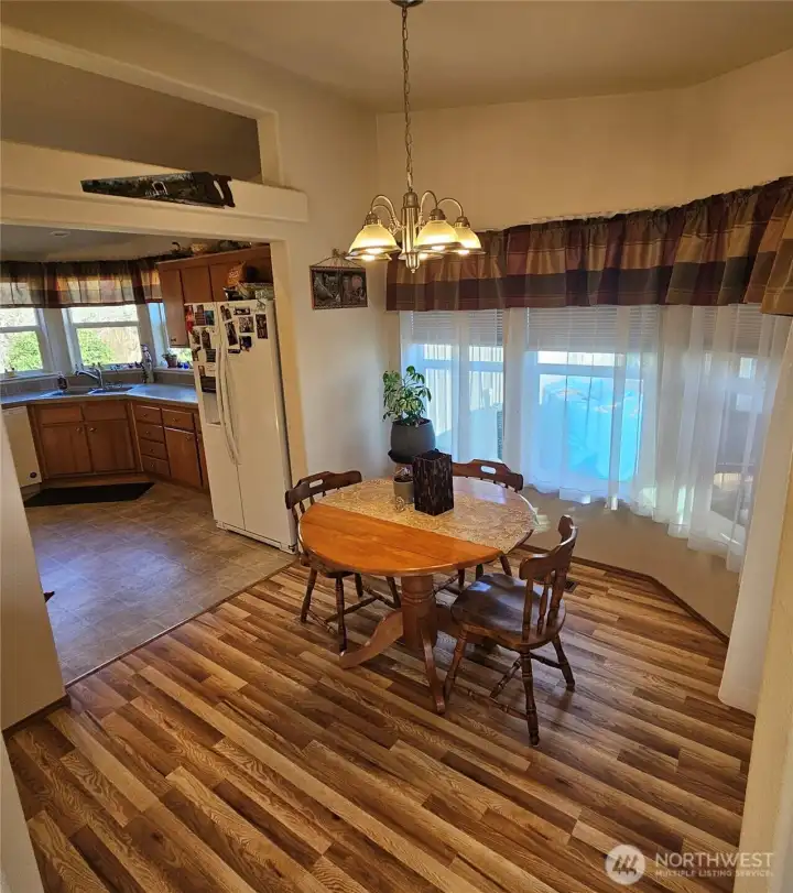 The morning room directly off the kitchen is a lovely place to enjoy your breakfast.