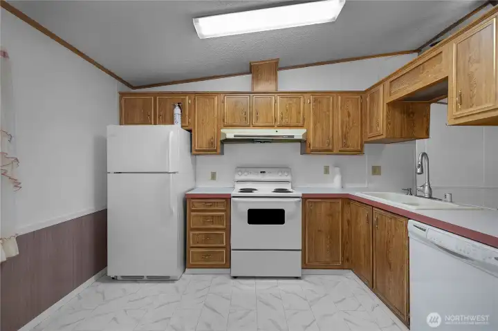 All the appliances are included.