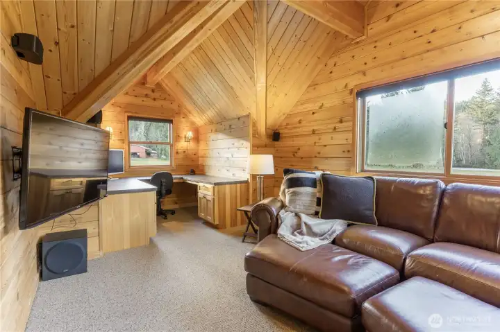 Vaulted Ceiling Loft.