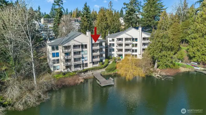 Fantastic opportunity: cool, top-floor corner unit with stunning lake views.