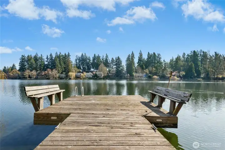 Check out the private dock! Perfect for chillin' and soaking up the water views.