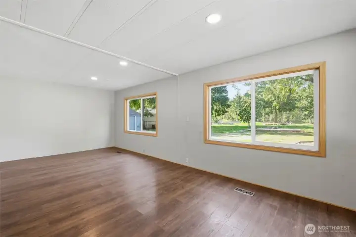 Upstairs finished room in outbuilding