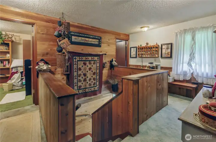 upper hall stair area