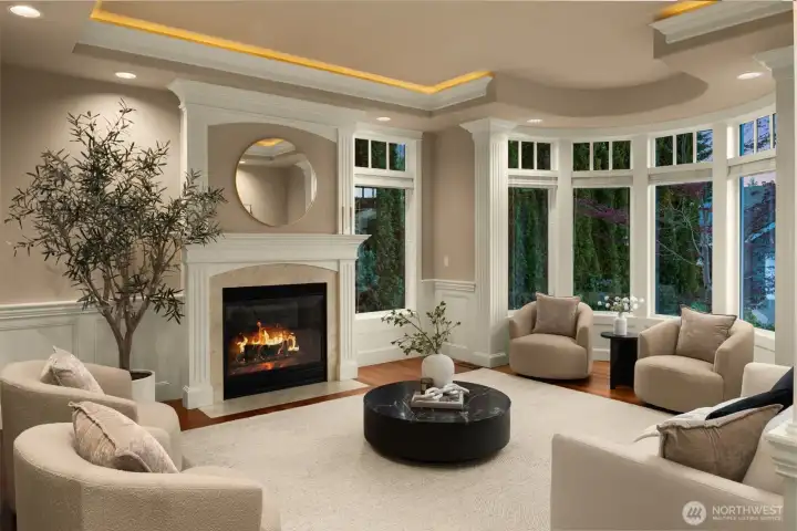 The perfect living room for entertaining or relaxing.