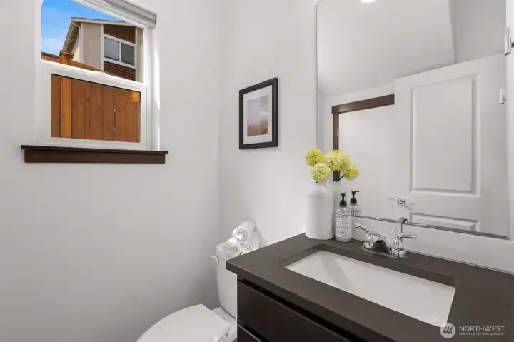Powder room main floor