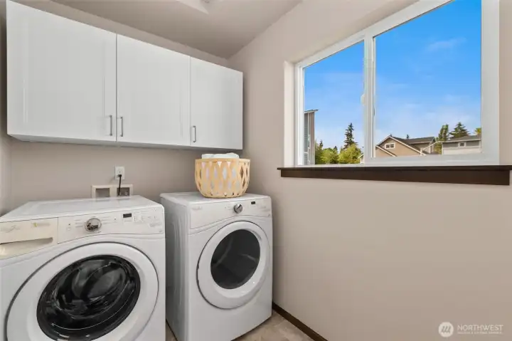 Spacious laundry room, second floor