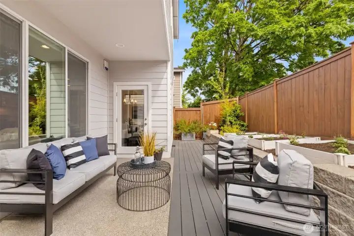With garden space