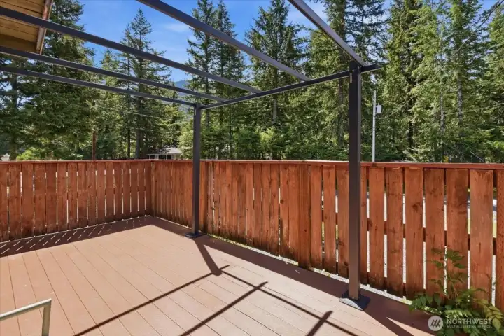 Large Front Upper Level Deck with new Treks Decking Large Front Upper Level Deck with new Treks Decking