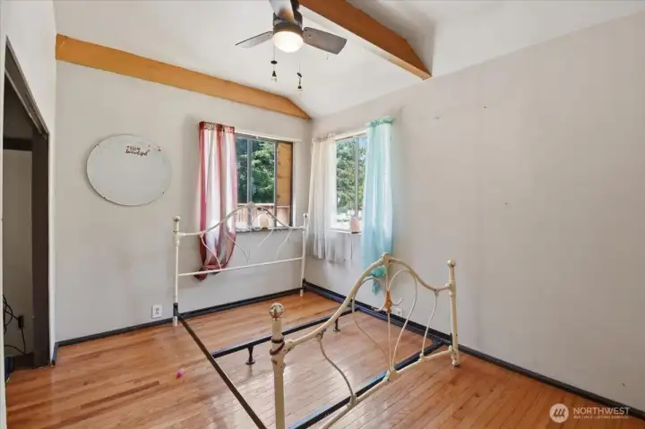 Upper Level Bedroom with Real Hardwood Floors Upper Level Bedroom with Real Hardwood Floors