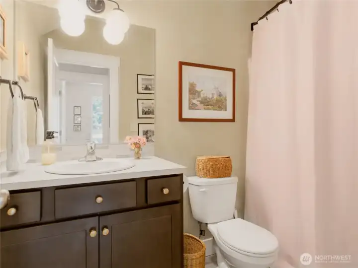 First floor full bathroom.