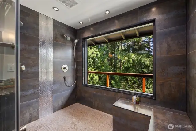Master shower