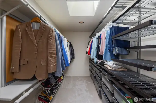 Master walk in closet