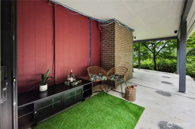 Patio outside lower level bonus room