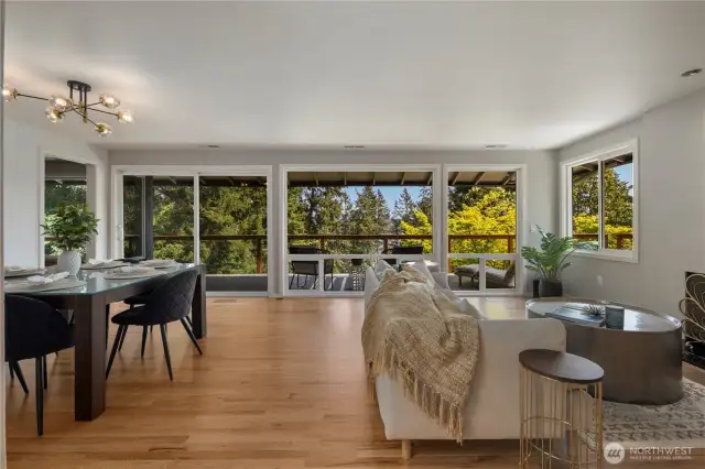 Walk into an open living room