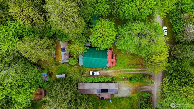 Top view of property